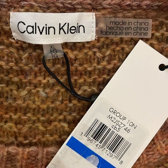Calvin Klein Space Dye Ombre Sweater Women's Size Extra Large NEW - Picture 2 of 11